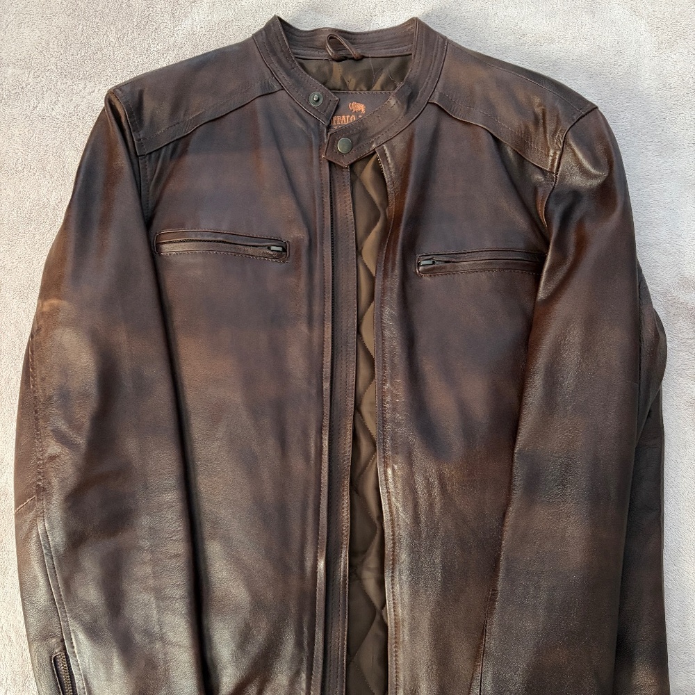 Buffalo Jackson THOMPSON LEATHER MOTO JACKET